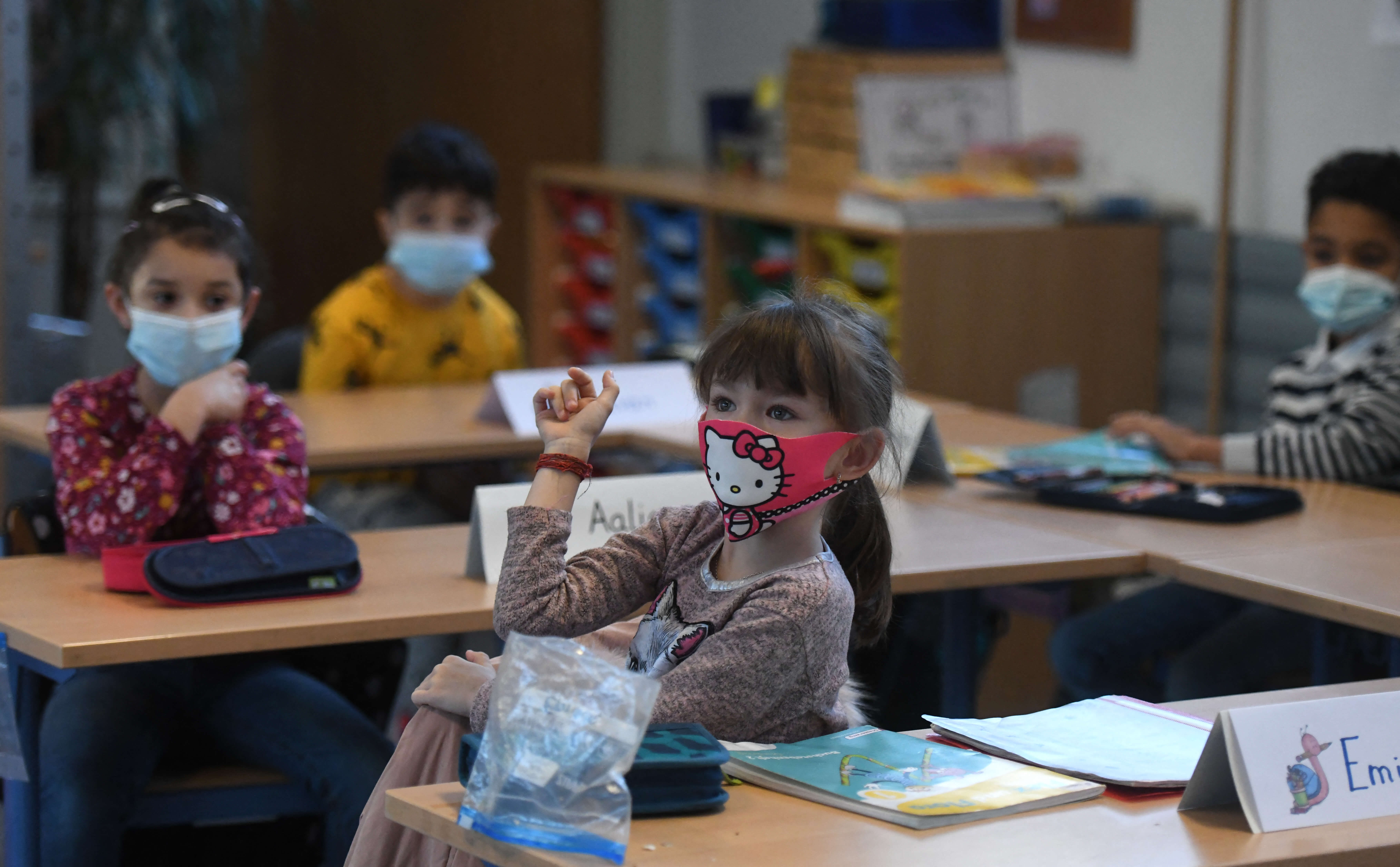 German schools and kindergartens reopen for the first time in two months