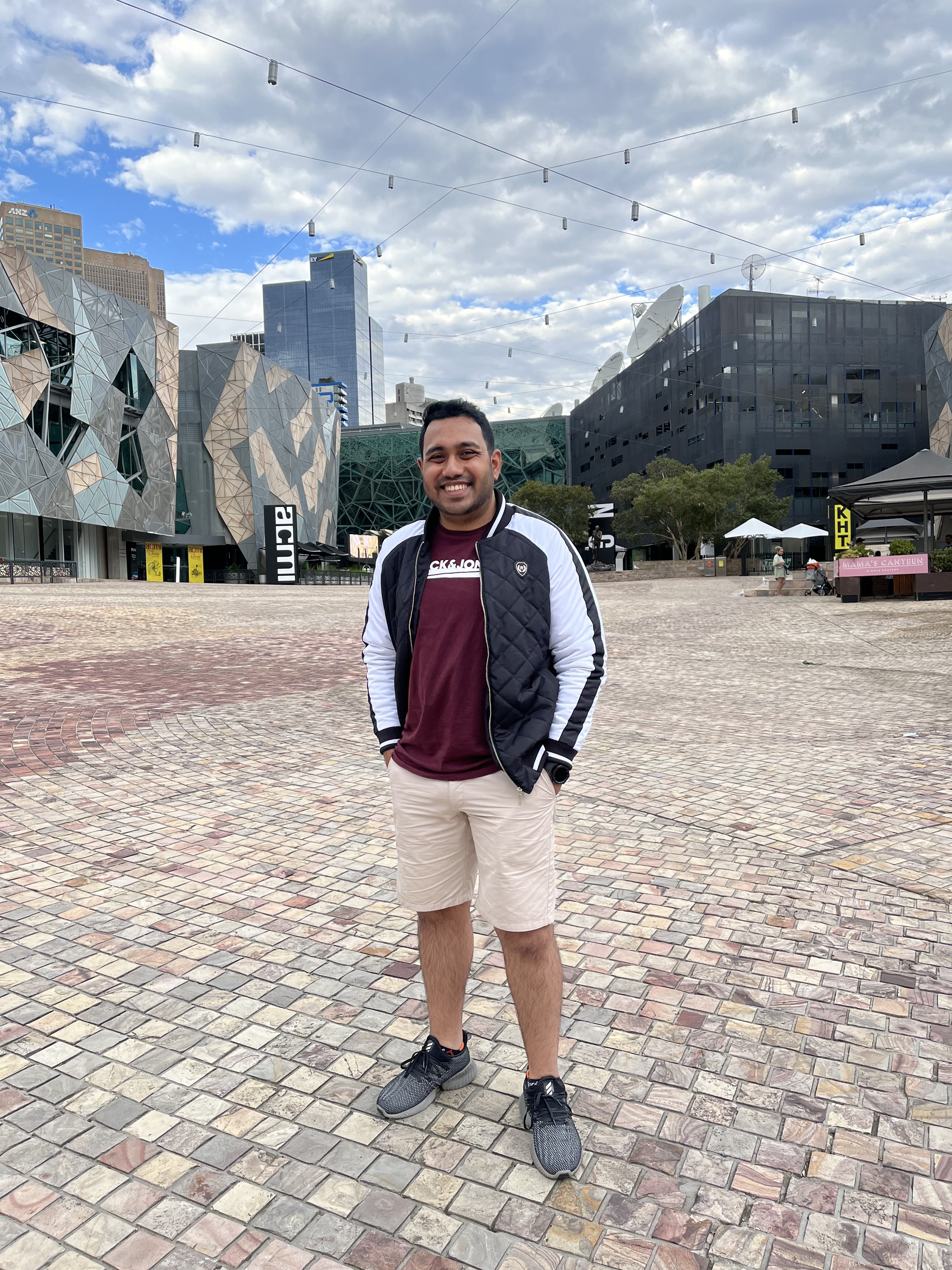 Entering Australia: Arafat was stranded in Dhaka for two years before he was allowed entry into Australia to study on campus in Monash University.