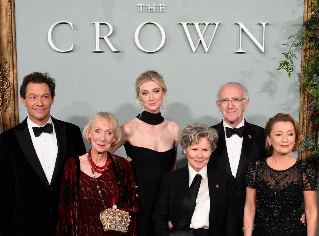 Where did the cast of The Crown season five study?